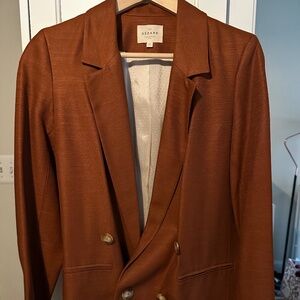Sézane Chelsea jacket in caramel